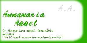 annamaria appel business card