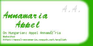 annamaria appel business card